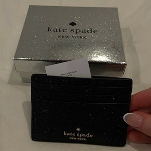 Sparkly Black Kate Spade Cardholder